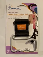 GIANT STROLLER HOOK Dreambaby EZY Fit Stroller Buddy Accessory New, Silver Black