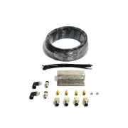 SAAS Diff Breather Kit Stainless Steel Labelled 4 Port Manifold 1/8 BSP
