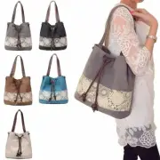Casual Retro Women Canvas Handbag Large Messenger Travel Purse Tote Shoulder Bag