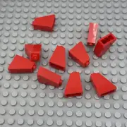 LEGO Slope - Red - 65 Degree 2 x 1 x 2 - QTY x10