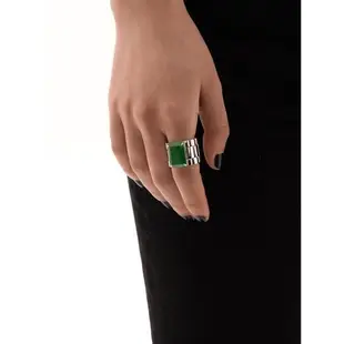 戒指鍍金小眾設計周迅綠寶石