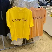 在飛比找Yahoo!奇摩拍賣優惠-【短T】CK Calvin Klein 美國 男士寬松簽名字