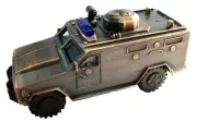 Police SWAT Truck Die Cast Metal Collectible Pencil Sharpener