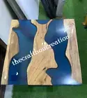 Square Epoxy Coffee Table / Epoxy Resin Coffee Table Handmade Work