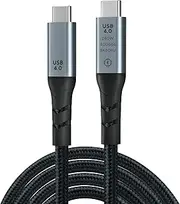 USB 4 Cable for Thunderbolt 4 Cable 2M, Thunderbolt Cable Supports Single 8K or Dual 4K Display 40Gbps Data Sync 240W Fast Charging, USB C to USB C Cable for MacBook iPad Docking iPhone 16/15
