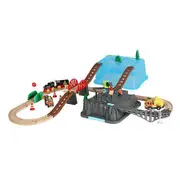 Toy Train Set Track DIY Wooden
