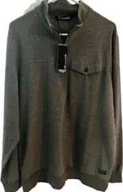 NEW- Travis Mathew The 805 Half Zip Men's Heather Grey/Size L