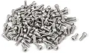 uxcell M3x8mm Thread 304 Stainless Steel Hex Socket Head Cap Screw Bolt DIN912 120pcs