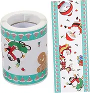 Homoyoyo 1 Roll Christmas Bulletin Board Border Sticker Wear Resistant Decorative Trim for Classroom Doors Windows More Easy to Use Border for Festive School Decorations