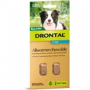 Drontal All-Wormer for Medium Dogs up to 10kg - 2 Chews