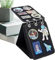 WJnflQN Patch Display Case - Double-Sided Patch Holder Sticker Display Patch Organizer,Display Board, Patch Wall Display for Loop Patches, Home, Office, Friends, Family