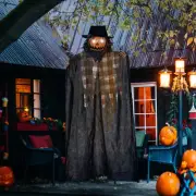 HOMCOM Pumpkin Ghost Outdoor Hanging Halloween Decoration for Party