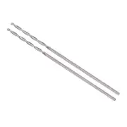 0.8mm YG6X Tungsten Carbide Left Hand Straight Shank Twist Drill Bits 2-Pieces