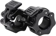 IADUMO Standard Bar Collars Quick Release Barbell Clamps 1 Inch Safety Weight Plates Clips Pair Collar Clamp Standard Curl Bar Clip Fast Locking Weightlifting,Strength Training/Gym.