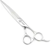 Barber Scissors 7" Professional Sliding Hair Scissors Willow Shape Sliding Hair Shears Professional Haircut Shears Razor Edge 440c Barber Shears KINSARO for Hairdresser Barbershop or Home Use