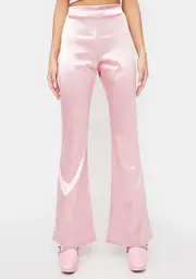 [NGOrder] Stretch Satin Flare Pants