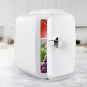 PP-Kic Mini Fridge with Handles, Small Fridge for Cosmetics, Mini Fridge for Beer, Modern Personal Refrigerator, Quick Cooling, Small Apartment