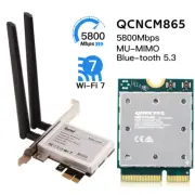 Desktop PC PCI-E WiFi 7 Card QCNCM865 Tri-Band Bluetooth 5.3 for AMD Windows 11