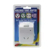 Jackson Worldwide Travel Power Adaptor AUS/NZ To 150 Countries 2xUSB Ports PTAUS