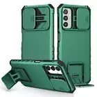 For Samsung Galaxy A73/A54/A34/A24/A14 Stand Case w/ Slide Lens Cover Kickstand