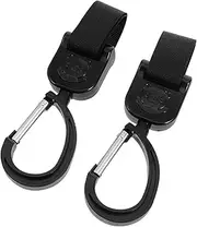 MOLUCKFU 2 pcs Stroller Hooks for Hanging Bags Rotating Stroller Bag Clips Lightweight and Portable Design
