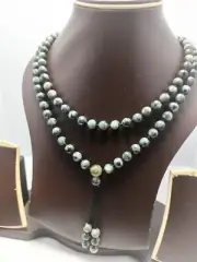 108 Beads Labradorite Japa Mala Prayer Beads Round Beads Guru Bead