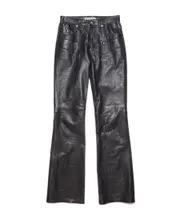lambskin flared trousers EU32 Black