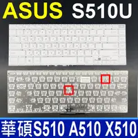 在飛比找樂天市場購物網優惠-ASUS 華碩 S510U 繁體中文 白色 鍵盤 VivoB