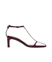 Buckle high-heeled sandals 38 CHILI RED