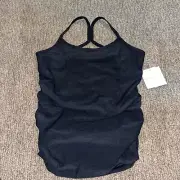 Beyond Yoga Spacedye Keep Your Cool Maternity Slim Racerback Tank Black L $82