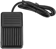 Respicefinem Heavy Duty TFS-01 Foot Controller Switch 250VAC 10A Anti-Slip Momentary Pedal for Precision Control Applications Black (1 Meter)