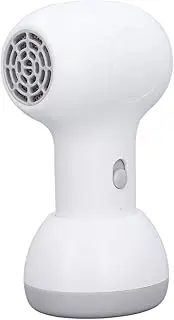 Hair Dryer, Portable Mini Blow Dryer, Quiet Small Hair Dryer, Compact Hairdryer, Low Noise Only 62db Hair Dryer Blower (White and Grey)