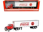 Truck Tractor with 53' Trailer "Drink Coca-Cola" Red and White 1/50 Diecast Mode