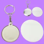 37mm with 100pcs Metal Mirror Key Chain Button Parts Suppliers for Pro Maker