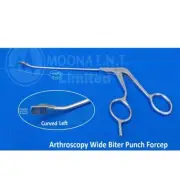 Arthroscopy 4 mm Punch Forcep, 30° Curved Left Shaft Arthroscopic Forceps