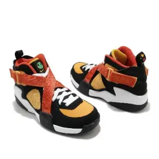 Nike 籃球鞋 Air Raid Raygun 黑 黃 復古 男女鞋 魔鬼氈 綁帶設計 DD9222-001