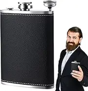Drinking Hip Flask | Hip Flask 8oz Alcohol Flask with Funnel,Glitter Drinking Pot Leak-Proof Portable Liquor Flask for Whisky & Wine