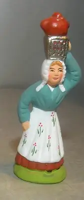 NEW Woman with stove, 4 cm Santons Didier