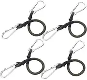 DECORNIJIA 4pcs Luggage Binding Rope Camping Handing Rope Outdoor Bungee Cords Heavy Duty Bungee Cords Camping Strap Olive Green Nylon