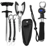 Fishing Gear Fish Lip Gripper with Scale and Measuring Tape Fishing Hook8498
