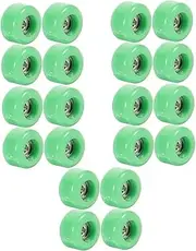 Alasum 20 Pcs Leisure Desk Game Toys Fingerboard Bearing Wheels Funny Skate Toy Plastic Fingerboard Wheels Mini Fingerboard Bearings Finger Roller Model Deck Stainless Steel Desktop Child