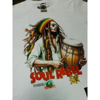 在飛比找蝦皮購物優惠-Rasta REGGAE SOLU REBEL T 恤原創 