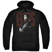 Hoodie - RED GUITARMAN Pull-Over Sweatshirt cotton