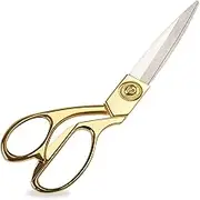 8.5 '' Gold Stainless Steel Sharp Tailor Scissors Professional Household Scissors Craft Scissors Fabric Scissors Heavy Duty Cutting Sewing, Crafts, Home Kitchen Office