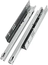 JISADER 2 Pieces Drawer Slides Under Mount Drawer Glide Under Mount Hide Drawers Track for Bath, XL