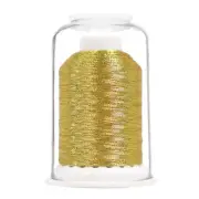 Hemingworth Machine Embroidery Polyester Thread Light Gold Metallic 700m