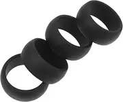 4pcs Men's Sports Silicone Ring Finger Covers Protection Flexible Gym Accessories Men's Ring for Exercise Fitness