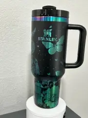 40oz Stanley Tumbler with handle- Laser Engraved- Chroma- Wise Owl