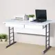 Homelike 馬克120cm書桌-白色加厚桌面(附抽屜x2)-120x60x75cm