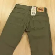 NEW nwt LEVIS 513 slim straight fit stretch jeans sz 16 reg 28 x 28 ivy green